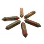 Unakite Crystal Double Terminated Mini Gemstone Wand